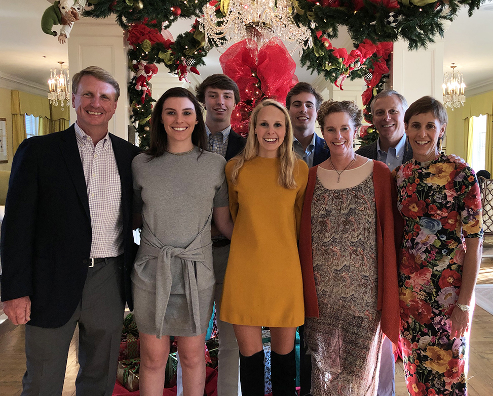 The Monk family’s gift will support students serving in internships in eastern North Carolina and students from that region participating in internships elsewhere. Multiple generations of the family are represented in this photo. (photo courtesy of the Monk family)